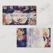 PixDezines kimono/chirimen/orleandersフェイク(PixDezin 名刺 (正面/裏面)