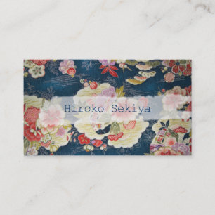 PixDezines kimono/chirimen/orleandersフェイク(PixDezin 名刺
