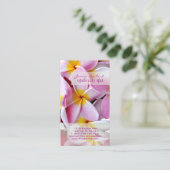PixDezines KONA PINK PLUMERIAS 名刺 (スタンド正面)