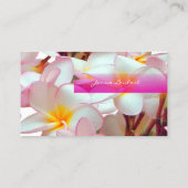 PixDezines KONA PINK PLUMERIAS 名刺 (裏面)