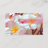 PixDezines KONA PINK PLUMERIAS 名刺 (裏面)