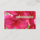 PixDezines KONA PINK PLUMERIAS 名刺 (裏面)