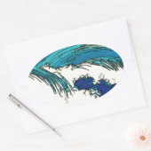 PixDezines konen uehara海波， 上原 楕円形シール (封筒)