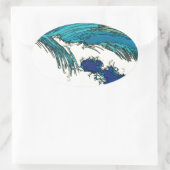 PixDezines konen uehara海波， 上原 楕円形シール (バッグ)