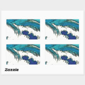 PixDezines konen uehara海波， 上原 長方形シール (シート)