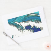 PixDezines konen uehara海波， 上原 長方形シール (封筒)