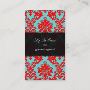 PixDezines la paloma Damask/DIYの背景 名刺