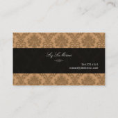 PixDezines la paloma Damask/DIY背景 名刺 (裏面)