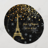 PixDezines la tourエッフェル/パリ/ラヌート 招待状 (正面/裏面)