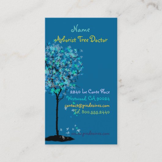 PixDezines landscaper/tree trimers/DIYカラー！ 名刺 (正面)