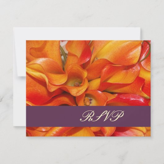 PixDezines LARGE RSVP ORANGE CALLA LILIES (正面)