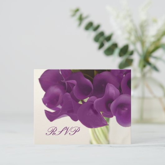 PixDezines LARGE RSVP Purple Calla Lilies/diy (スタンド正面)