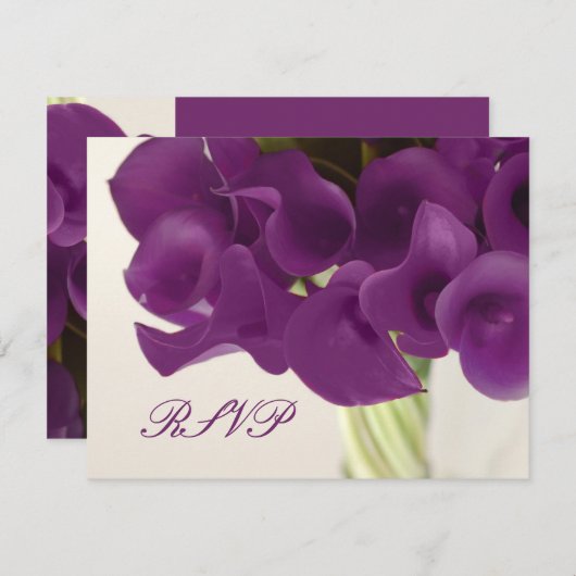 PixDezines LARGE RSVP Purple Calla Lilies/diy (正面/裏面)