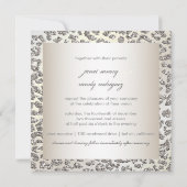 PixDezines leopardプリント/フェイクグリッター 招待状 (裏面)