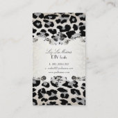 PixDezines leopard/シャンパン 名刺 (裏面)