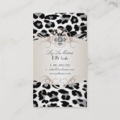 PixDezines leopard/シャンパン 名刺 (裏面)