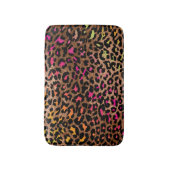 PixDezines Leopard/虹の色/調整可能 バスマット (正面縦)