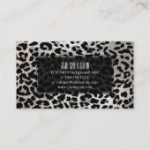 PixDezines leopard/gray/フェイク silver 名刺 (裏面)
