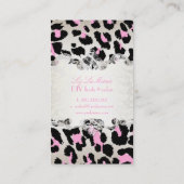 PixDezines leopard/pinkシャンパン 名刺 (裏面)