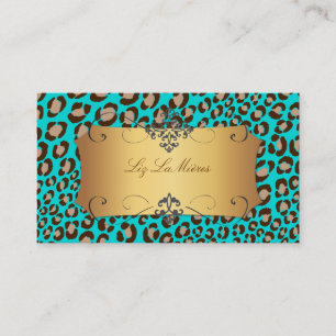 PixDezines Leopard spots / DIY背景色!! 名刺