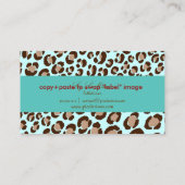 PixDezines Leopard spots / DIY背景色！! 名刺 (裏面)