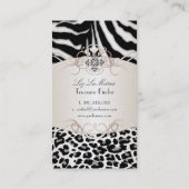 PixDezines leopard/zebra/champange 名刺 (裏面)