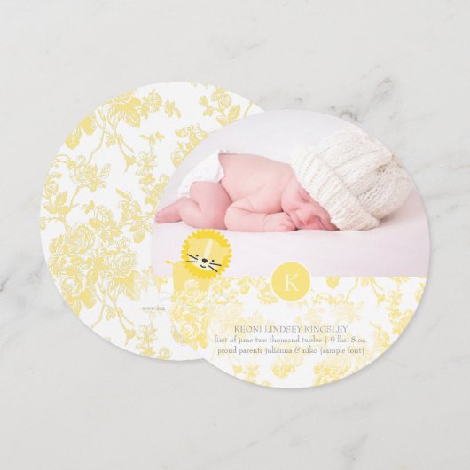 PixDezines lion+toile 案内状 (正面/裏面)