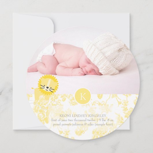 PixDezines lion+toile 案内状 (正面)