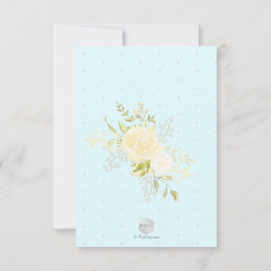 PixDezines Little Pumpkin Baby Shower 招待状 (裏面)