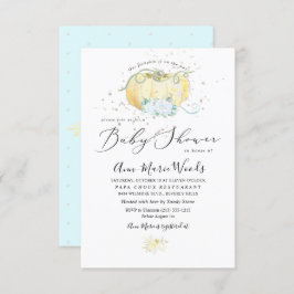 PixDezines Little Pumpkin Baby Shower 招待状