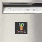 PixDezines Live Aloha Pineapple/DIY背景 マグネット (インサイチュ (食洗機))