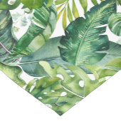 PixDezines Lush Greenery Tropical Foliage ショートテーブルランナー (コーナー)