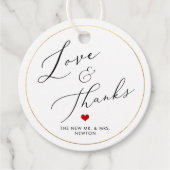 PixDezines Luxe書道の愛感謝してい& フェイバータグ (正面)