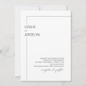 PixDezines Luxe書道ミニマリストフォイルインヴィータ 招待状 (正面)