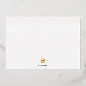 PixDezines Luxe カリグラフィー リハーサルディナー 本物 箔招待状 (裏面)