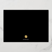 PixDezines Luxe カリグラフィー リハーサルディナー 本物 箔招待状 (裏面)