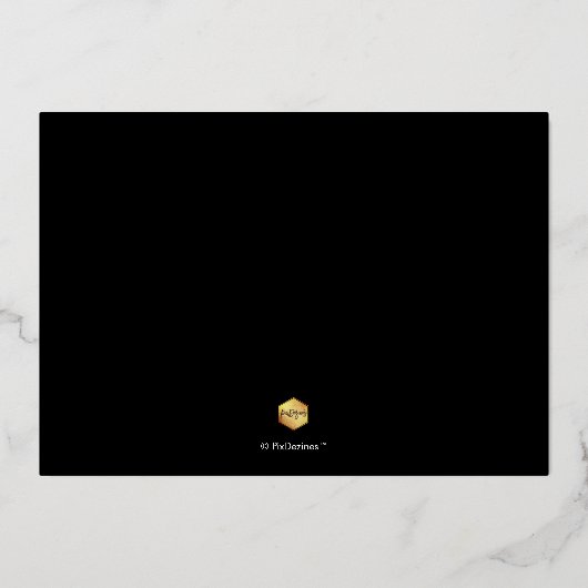 PixDezines Luxe Cligraphy Reharsal Dinner (PixDezi 箔招待状 (裏面)