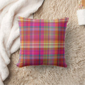 PixDezines malibuプレイド+ストライプ クッション (ブランケット)