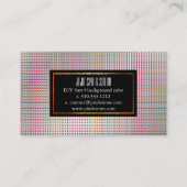 PixDezines malibu plaid/フェイクsilver 名刺 (裏面)