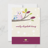 PixDezines Mamm+ベビーでシャワー 招待状 (裏面)