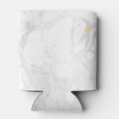 PixDezines Marble+フェイク金ゴールド新しいMrs. 缶クーラー (裏面)