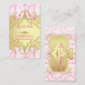 PixDezines Marie Antoinette an Oro 名刺 (正面/裏面)