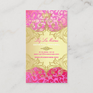 PixDezines Marie Antoinette an Oro 名刺