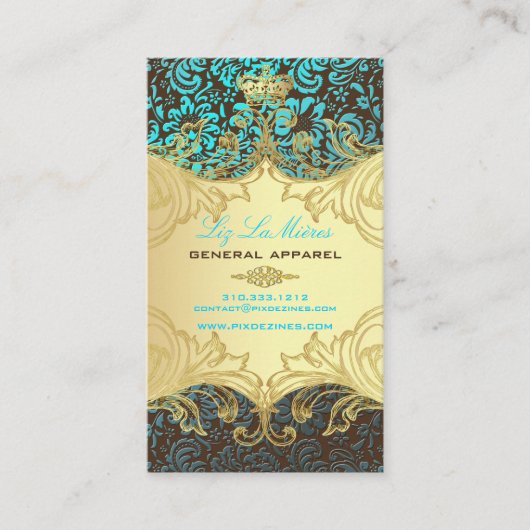 PixDezines Marie Antoinette an Oro 名刺 (正面)