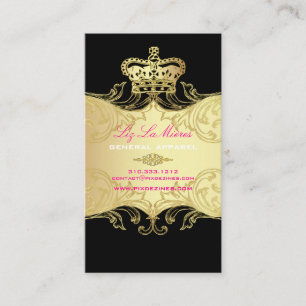 PixDezines MARIE ANTOINETTE EN Oro 名刺