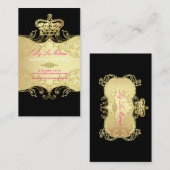 PixDezines MARIE ANTOINETTE EN Oro 名刺 (正面/裏面)