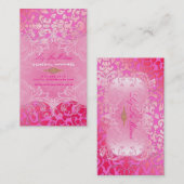 PixDezines Marie Antoinette on Pique Damask 名刺 (正面/裏面)