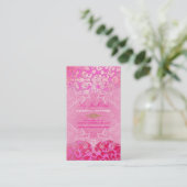 PixDezines Marie Antoinette on Pique Damask 名刺 (スタンド正面)