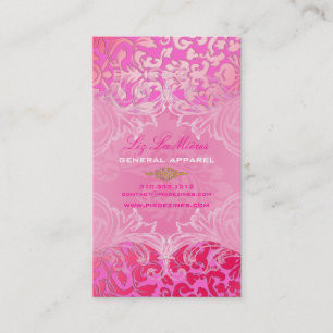 PixDezines Marie Antoinette on Pique Damask 名刺