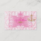 PixDezines Marie Antoinette on Pique Damask（Pique  名刺 (裏面)